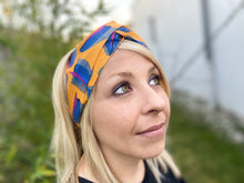 Charger l'image dans la galerie, HEADBAND TURBAN - Orange et Bleu Sauvage