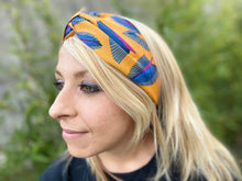 Charger l'image dans la galerie, HEADBAND TURBAN - Orange et Bleu Sauvage
