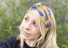 Charger l'image dans la galerie, HEADBAND TURBAN - Orange et Bleu Sauvage