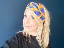Charger l'image dans la galerie, HEADBAND TURBAN - Orange et Bleu Sauvage