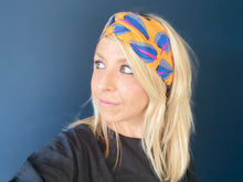 Charger l'image dans la galerie, HEADBAND TURBAN - Orange et Bleu Sauvage