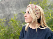 Charger l'image dans la galerie, HEADBAND TURBAN - Beige Eventails Champagne