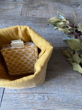 Charger l'image dans la galerie, LINGETTES 100% Coton éponge - Lot de 5 Jaune Shell Moutarde (Panier en option)