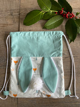 Charger l'image dans la galerie, SAC À DOS LAPIN - Vert d’eau Renardeau Chic 🦊