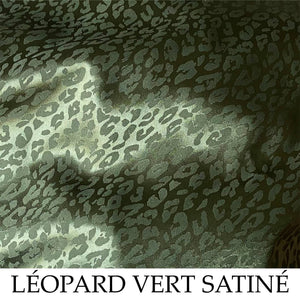 LÉOPARD VERT SATINÉ