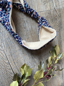 COSY HEADBAND HIVER - Bleu Marine Yokohama