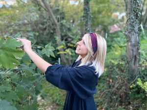 COSY HEADBAND HIVER - Rouge Bordeaux Nature