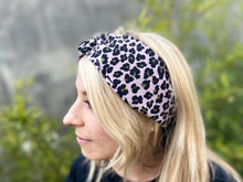 Charger l&#39;image dans la galerie, HEADBAND TURBAN - Léopard Rose
